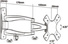 Uchwyt, Wieszak, Vesa LDA03-113 z regulowanym Ramieniem 75 x 75, 100 x 100