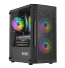 Nowy gamingowy Logic Aramis czarny ARGB MINI AMD Ryzen 5 4500 3,6 GHz / 16 GB / 960 SSD / Win 11 + Nvidia RTX 3050 [6GB] 