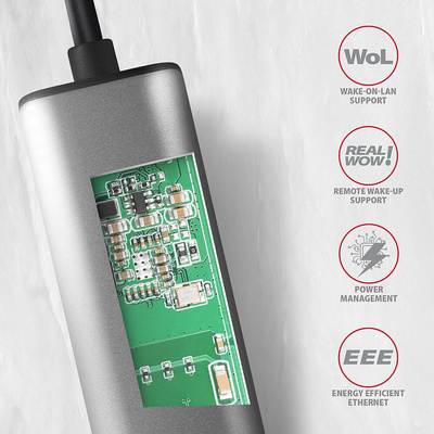 Karta sieciowa przewodowa USB-C AXAGON ADE-25RC Rj-45 2.5 Gb/s