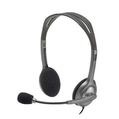 Słuchawki nauszne przewodowe Logitech H110 z mikrofonem